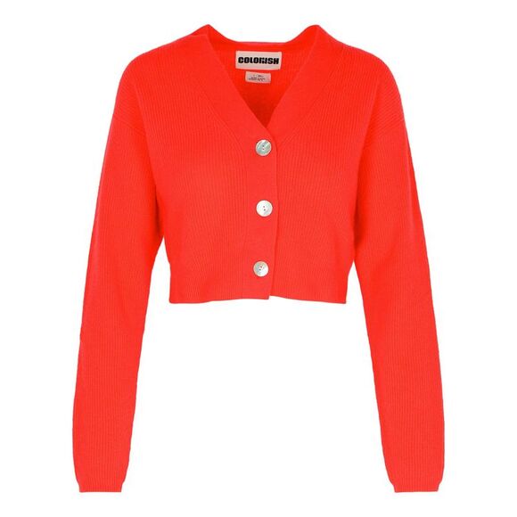 Colorush 'Koa' Red Cashmere Cardigan Women